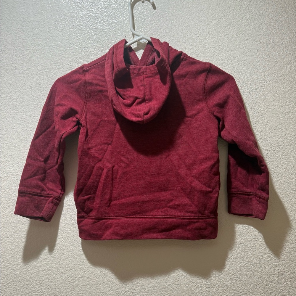 Disney Maroon Kids Hoodie with Black Mickey Print - Picture 3 of 8
